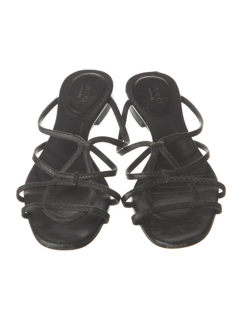 Gucci Interlocking G Logo Leather Slides