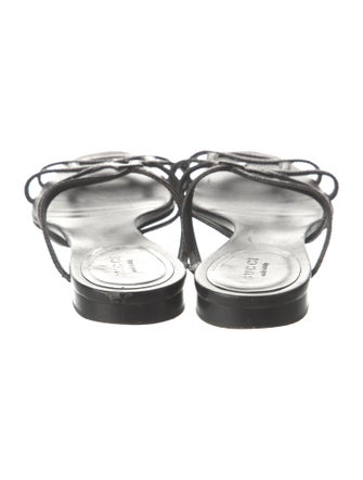 Gucci Interlocking G Logo Leather Slides