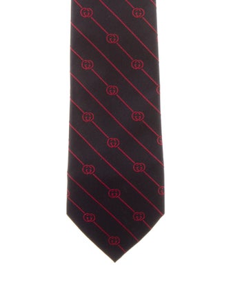 Gucci patterned silk tie