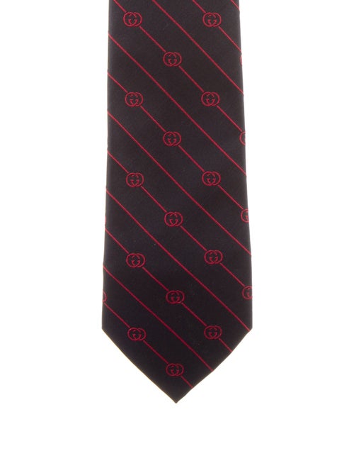 Gucci patterned silk tie