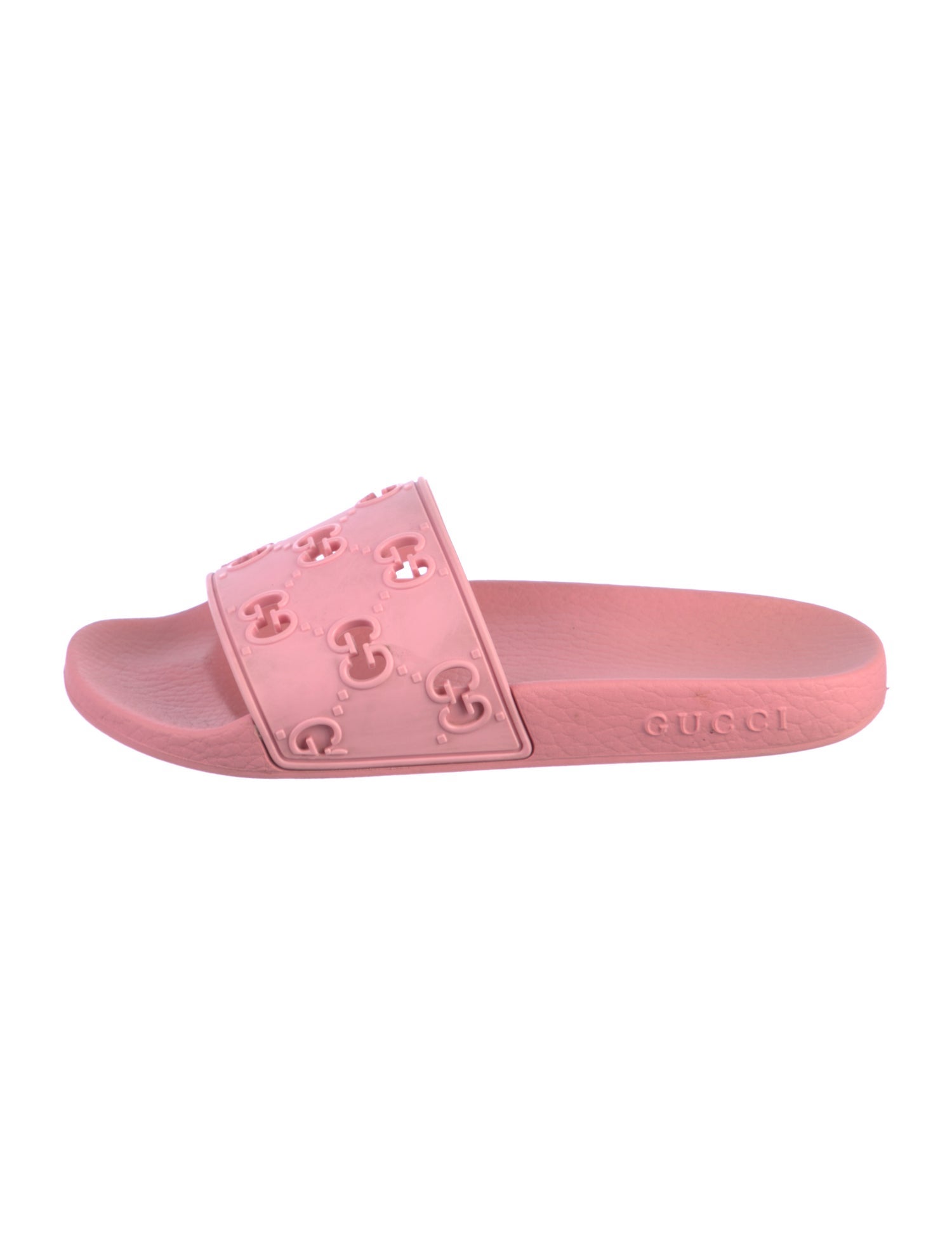 Gucci Rubber Cutout Accent Slides