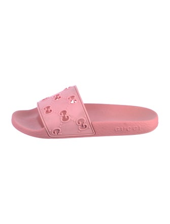 Gucci Rubber Cutout Accent Slides