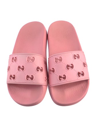 Gucci Rubber Cutout Accent Slides