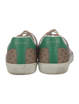 Gucci x Disney Printed Leather Trim Embellishment Sneakers