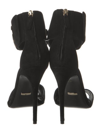 Gucci Hasler Horsebit Accent Suede Sandals