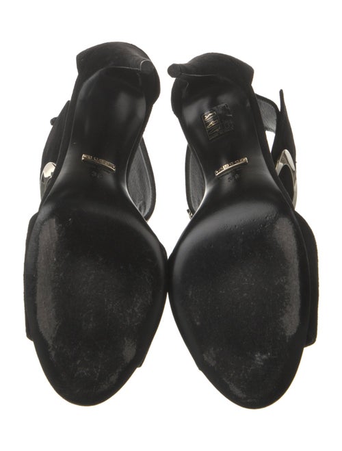 Gucci Hasler Horsebit Accent Suede Sandals