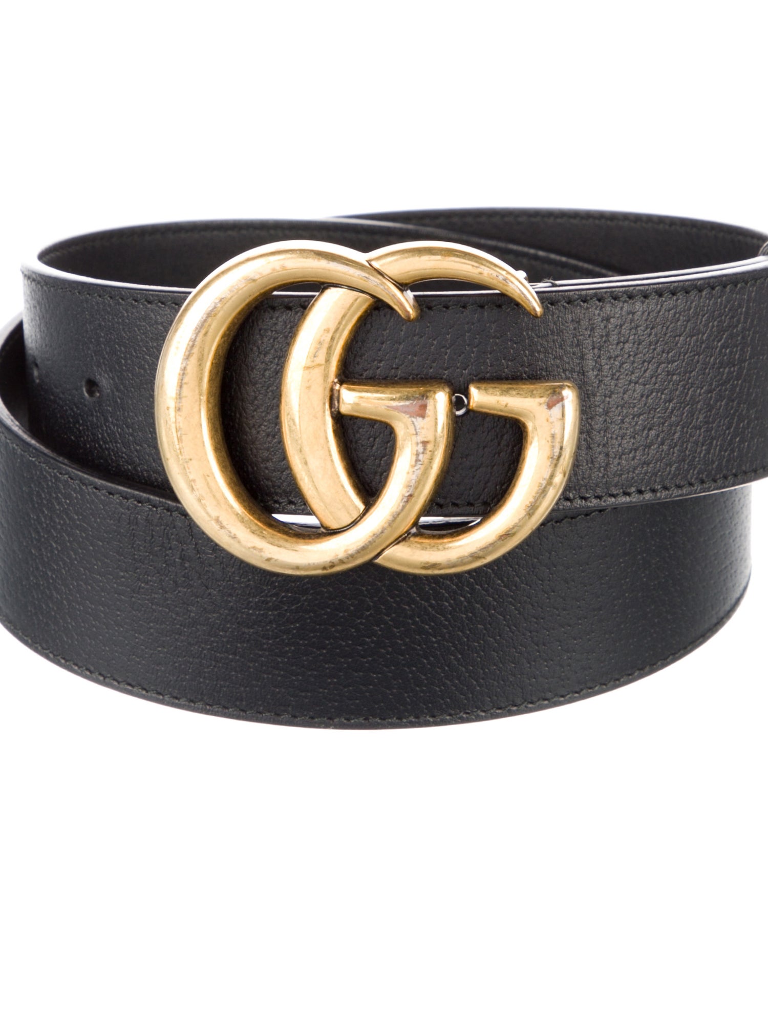 Gucci Double G Leather Belt