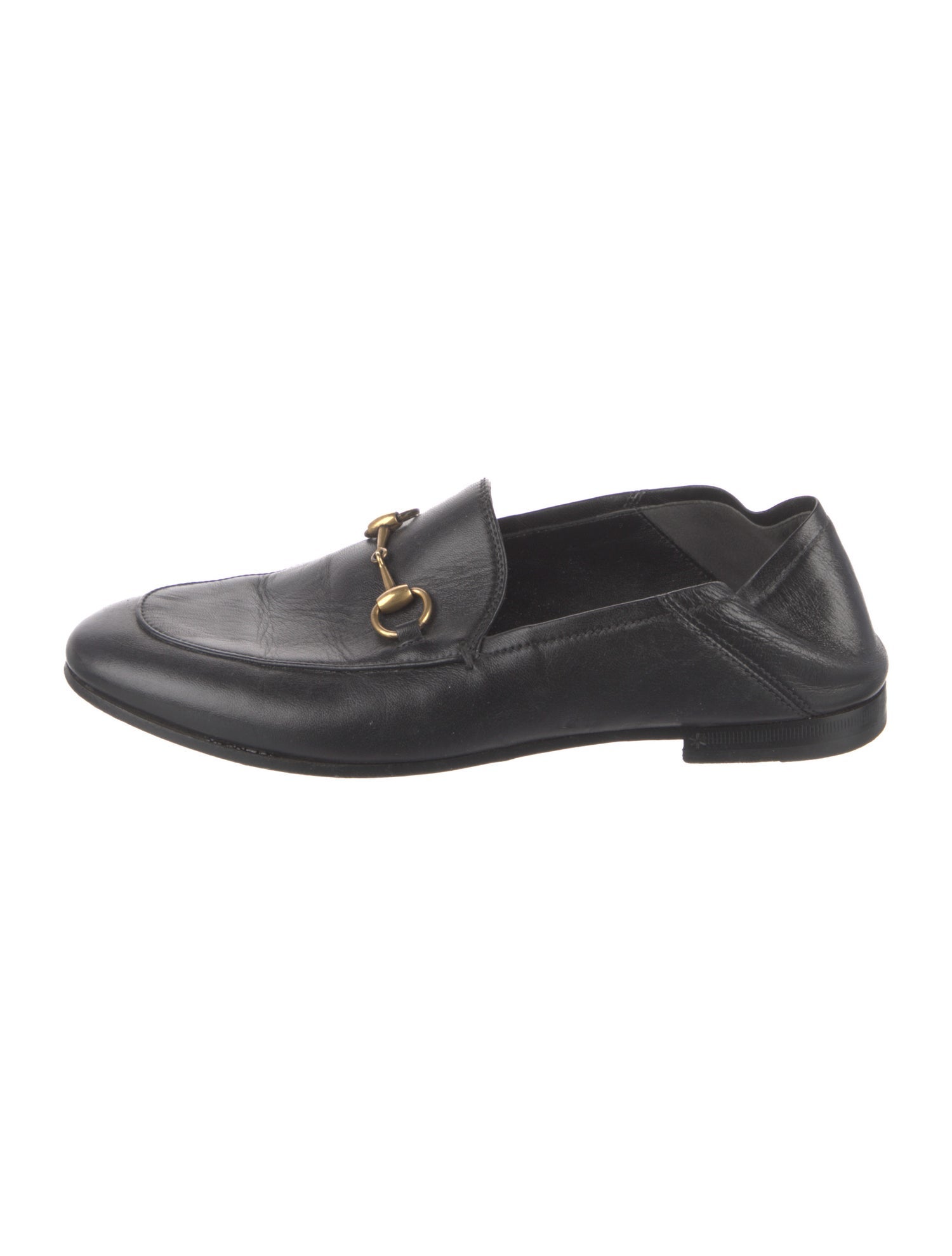Gucci Horsebit Accent Leather Loafers