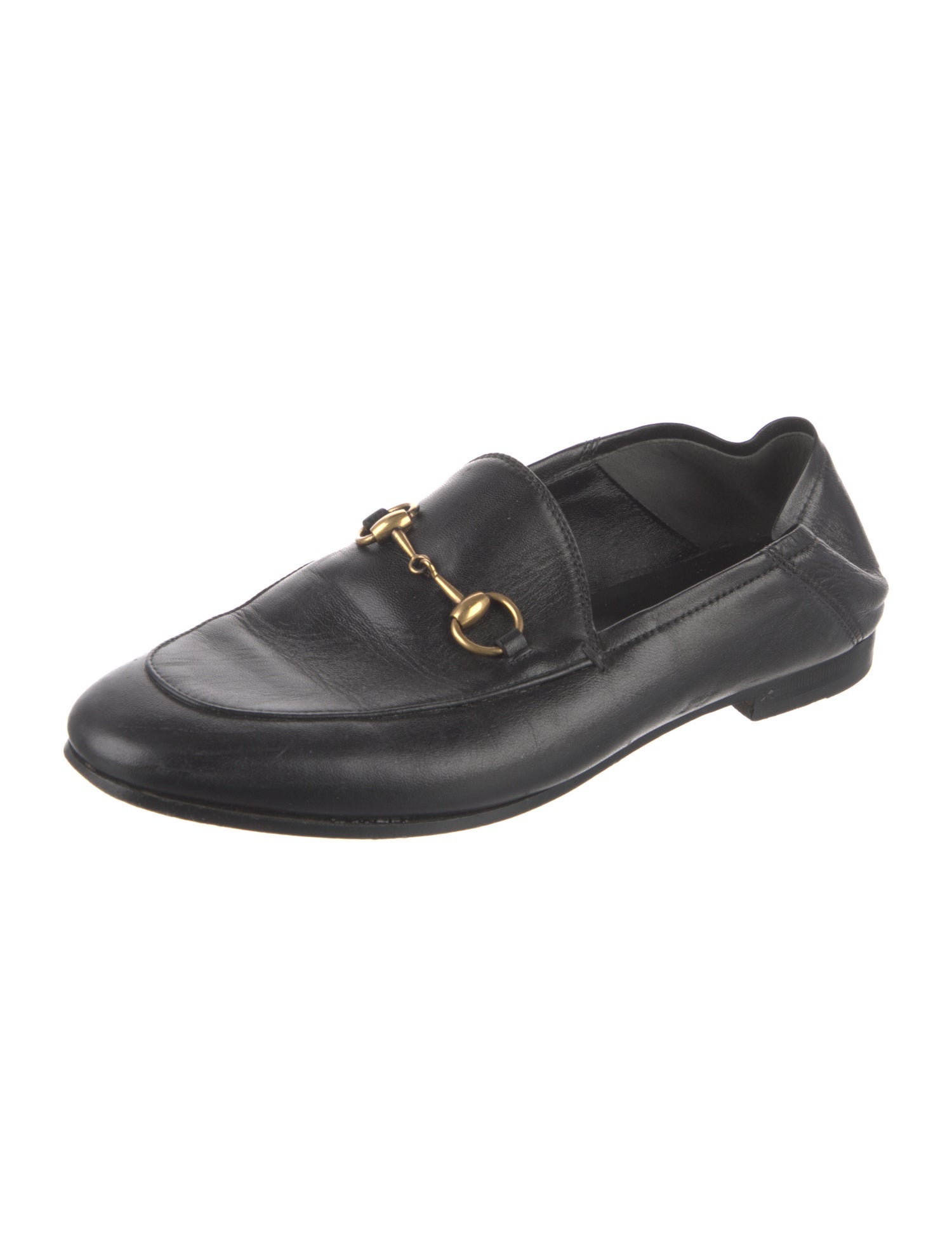 Gucci Horsebit Accent Leather Loafers