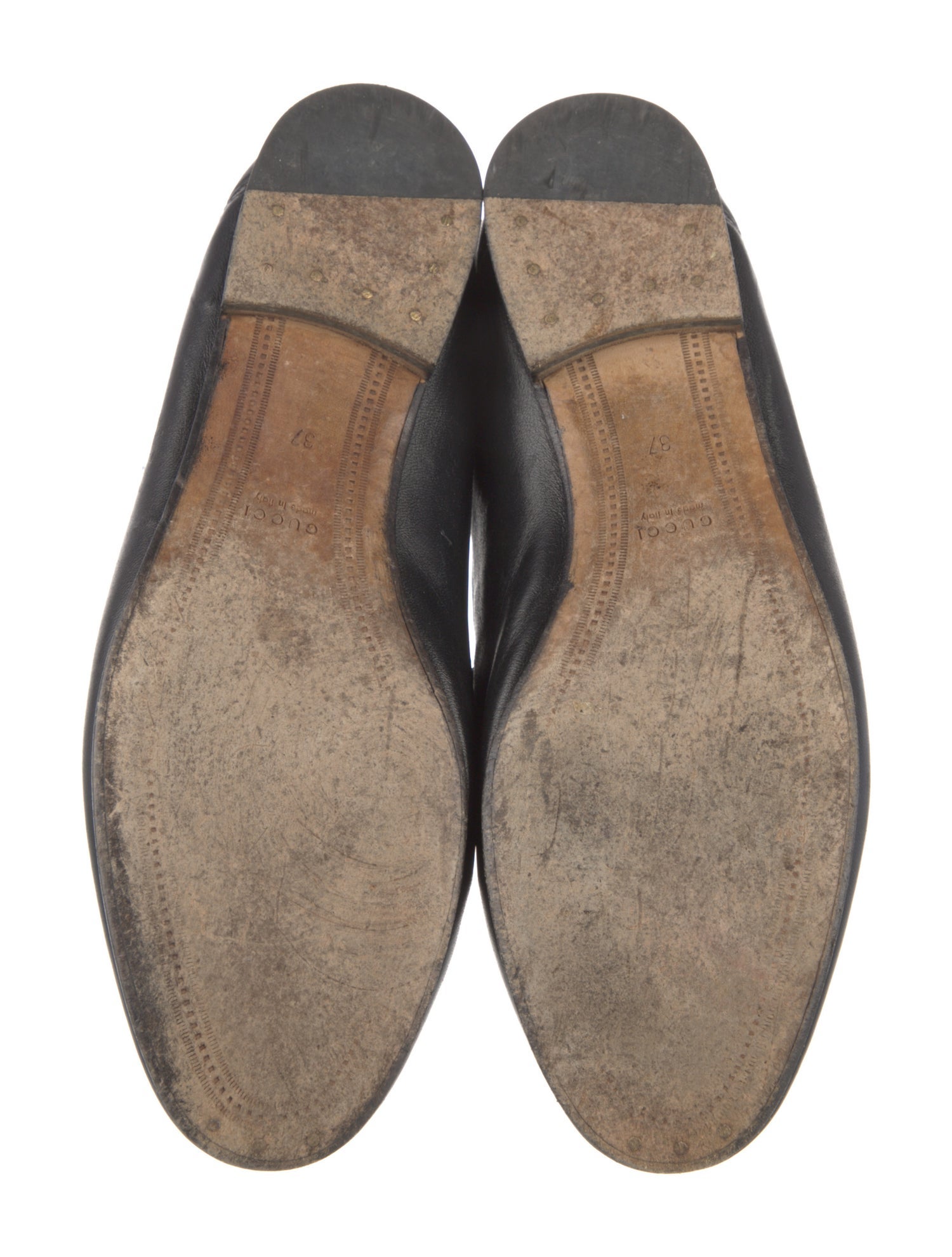 Gucci Horsebit Accent Leather Loafers