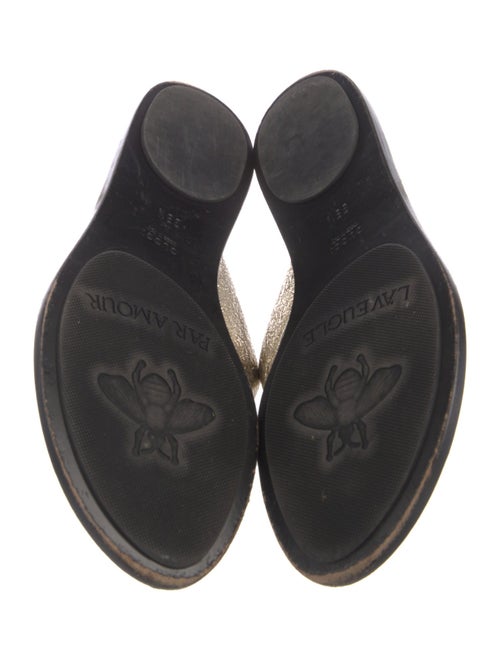 Gucci Double G Logo Leather Slides