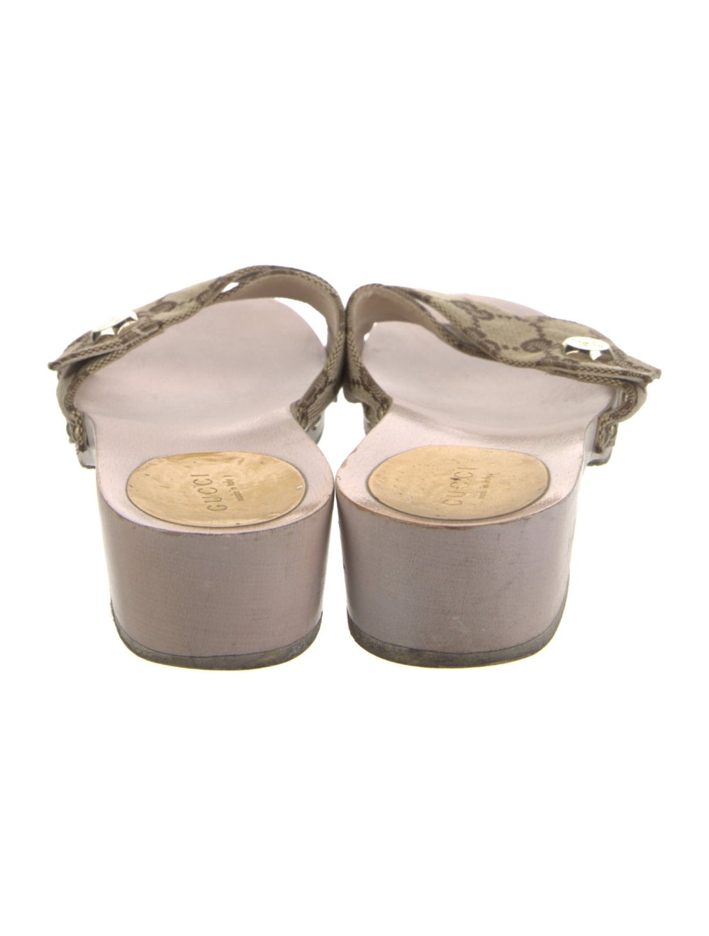 Gucci Canvas Slides Neutrals GG Canvas Crossover … - image 4