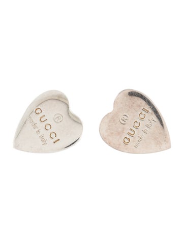Gucci Stud Trademark Heart Earrings