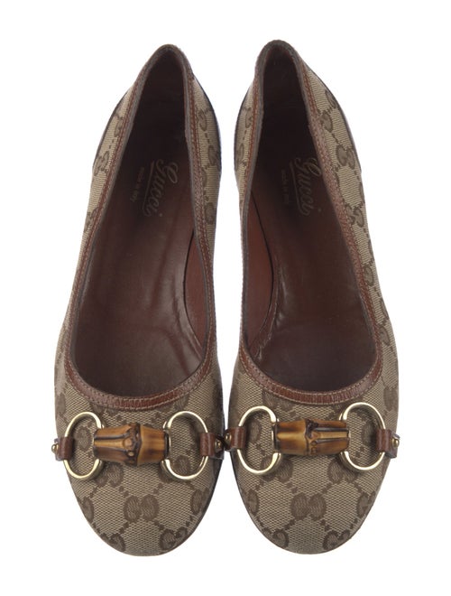 Gucci Canvas Printed Ballet Flats