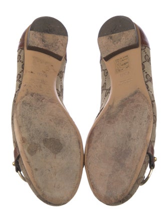 Gucci Canvas Printed Ballet Flats