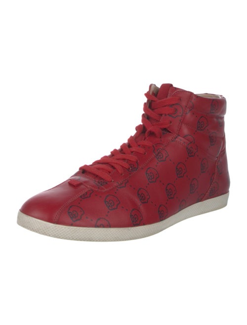 Gucci Leather Printed Sneakers