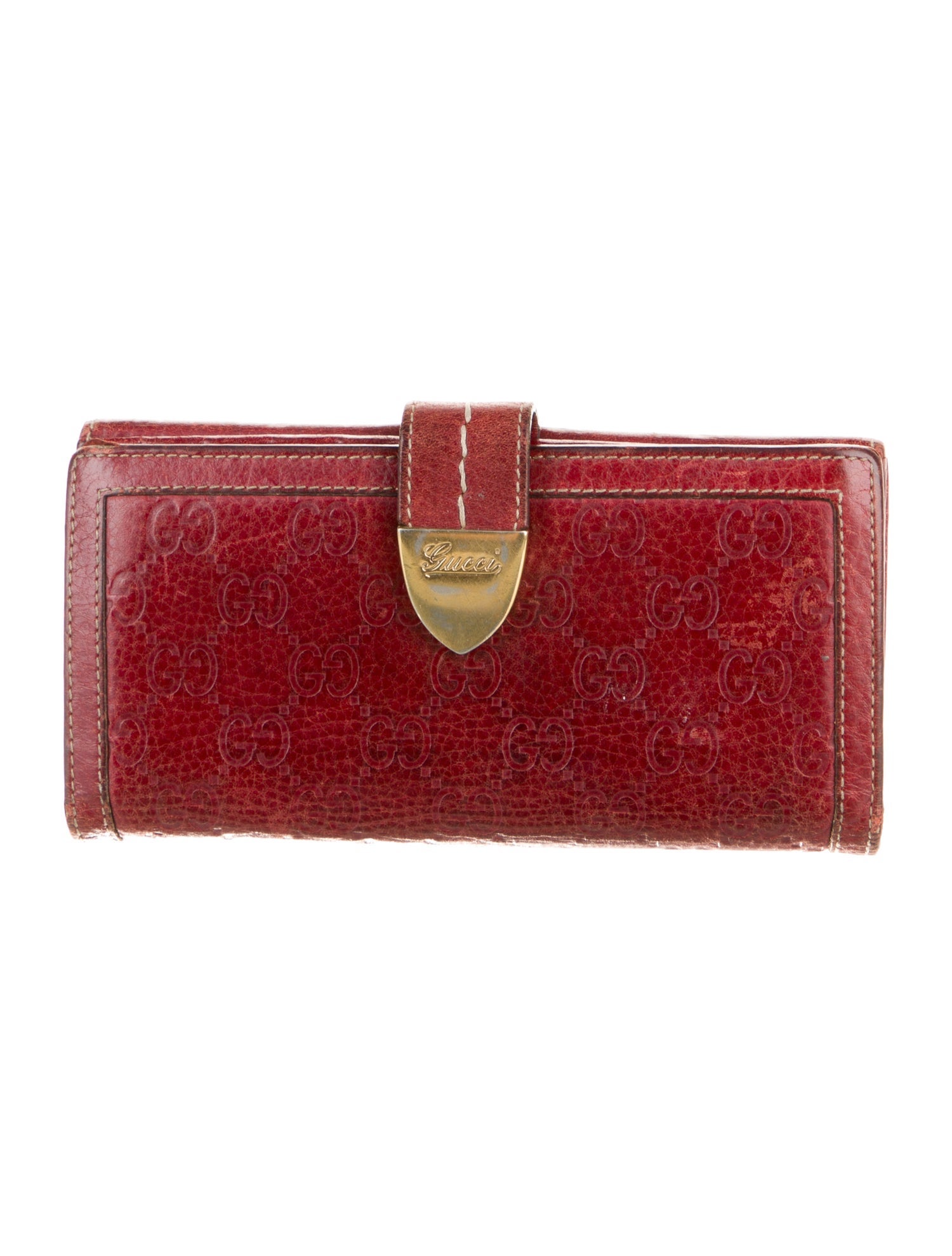 Gucci Continental Wallet GG Signature French Purse