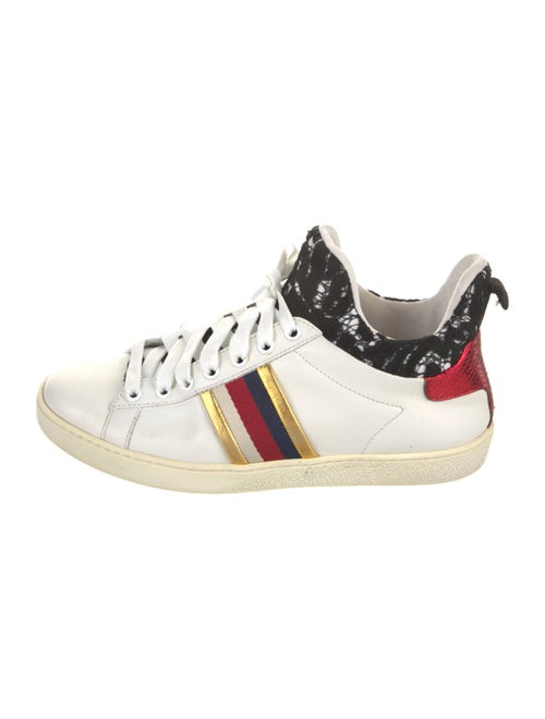Gucci Sylvie Web Accent Leather Sneakers