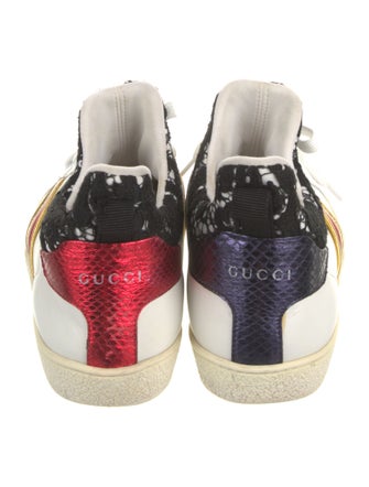 Gucci Sylvie Web Accent Leather Sneakers