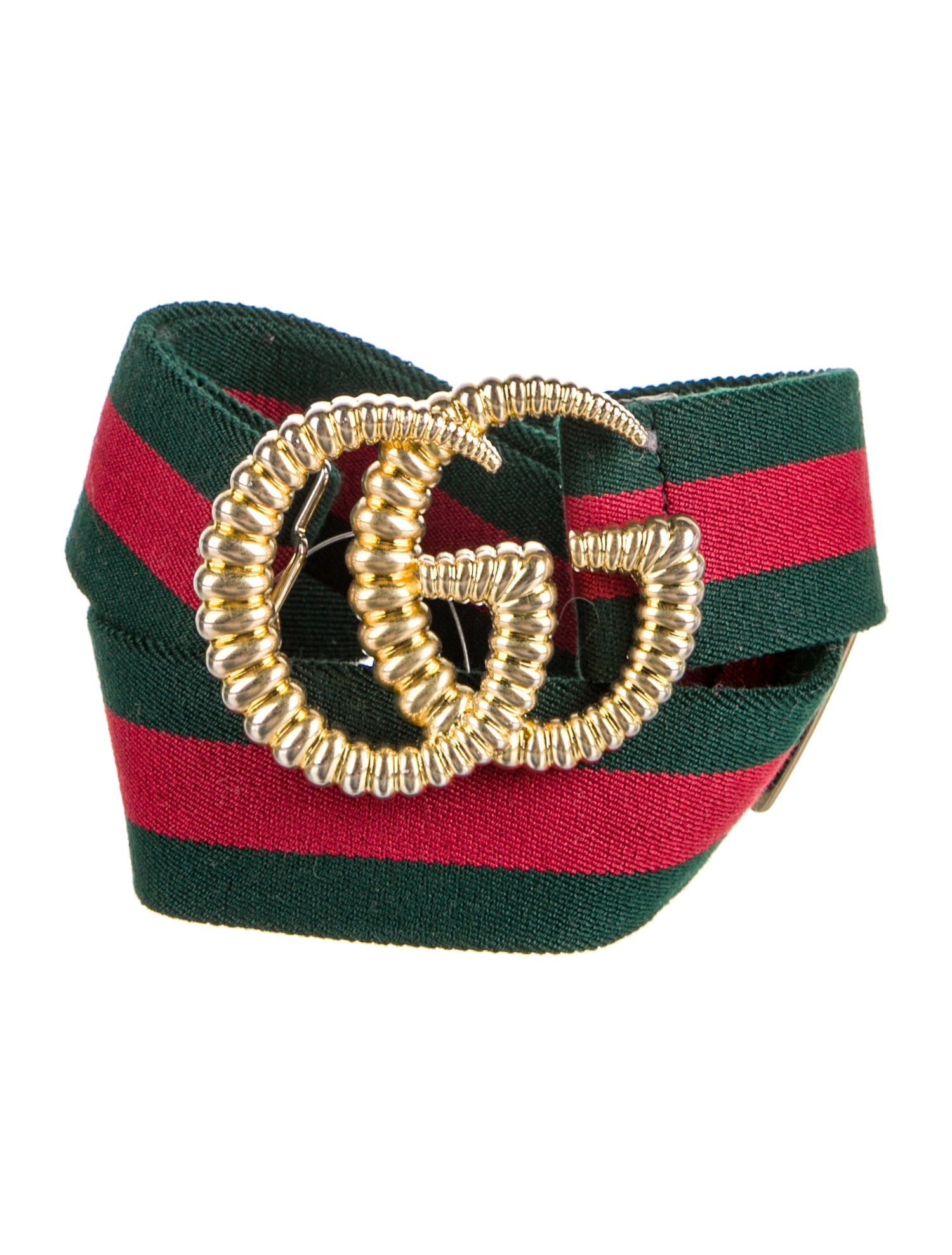 Gucci Web Accent Canvas Belt