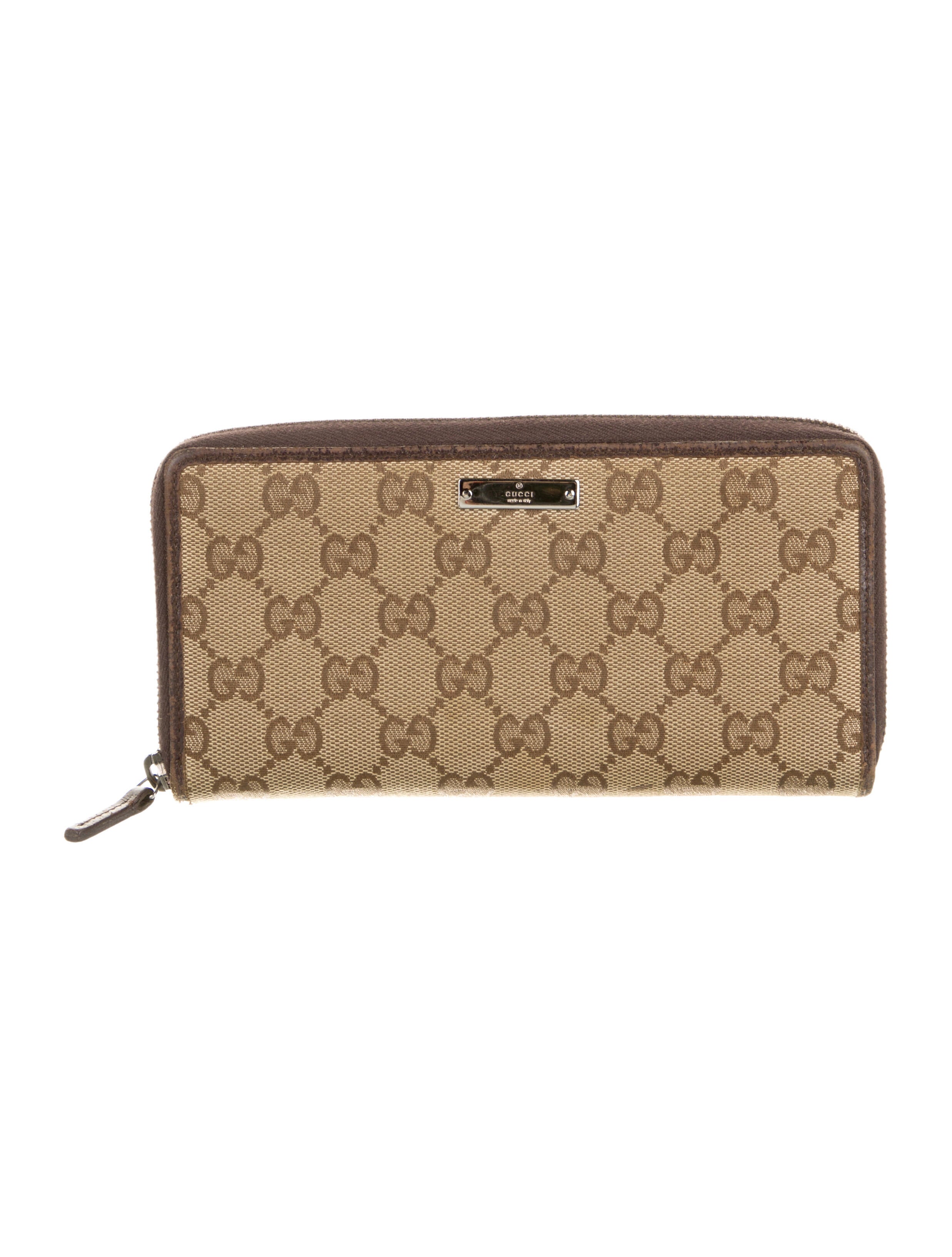 Gucci Zip Wallet GG Canvas Continental Wallet