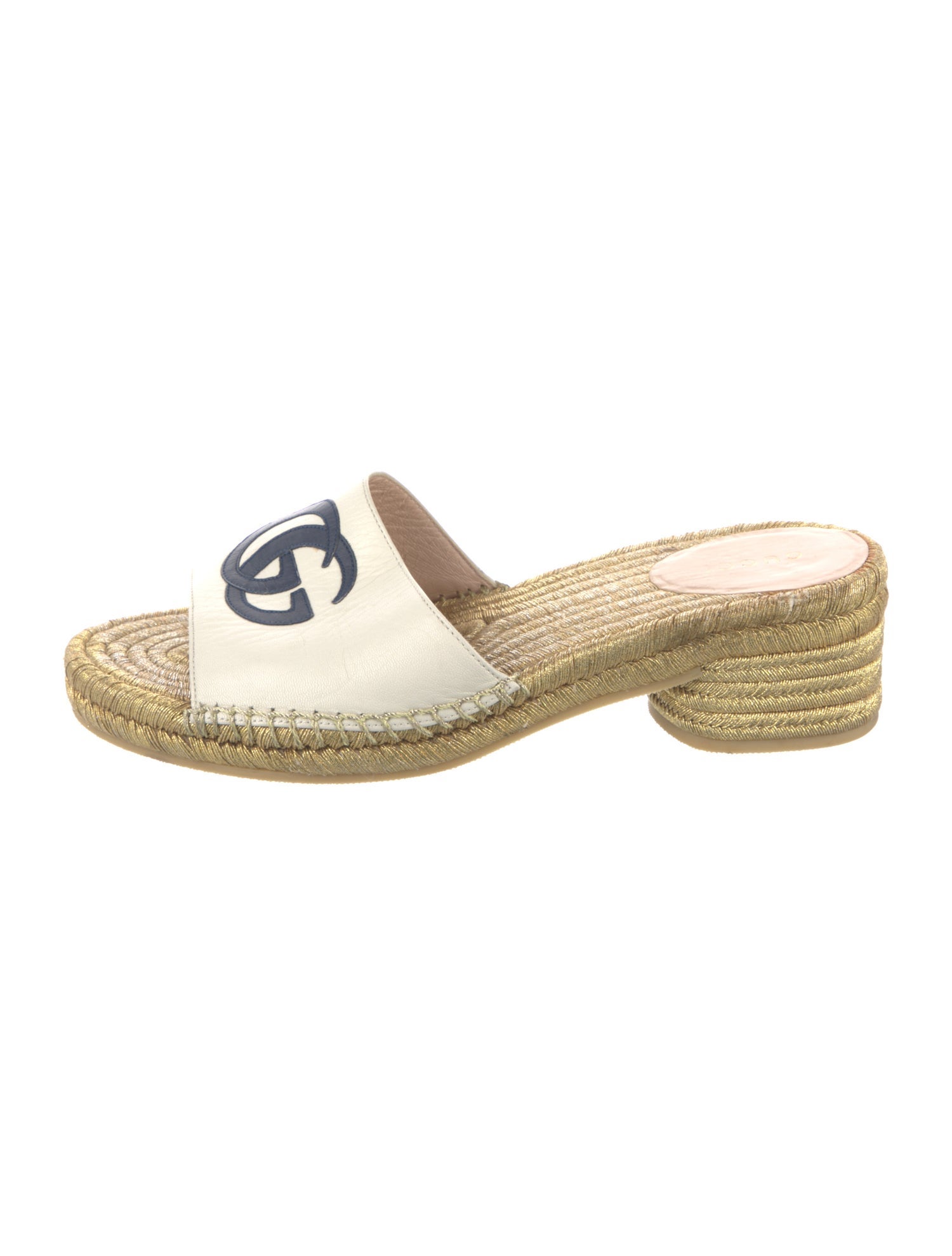 Gucci Leather Graphic Print Espadrilles