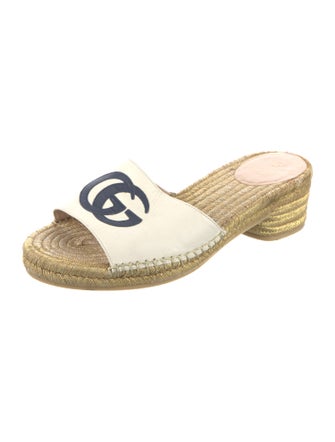 Gucci Leather Graphic Print Espadrilles