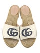 Gucci Leather Graphic Print Espadrilles