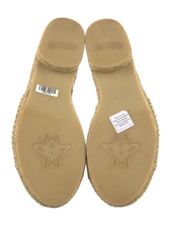 Gucci Leather Graphic Print Espadrilles