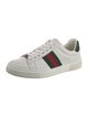 Gucci Web Accent Leather Sneakers