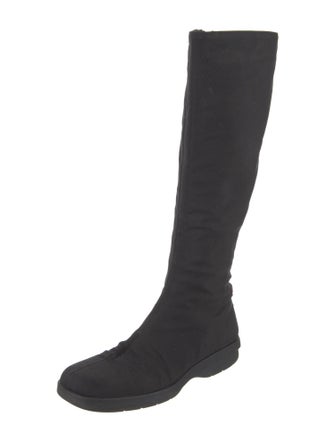 Gucci Web Accent Canvas Boots