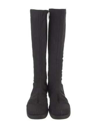 Gucci Web Accent Canvas Boots