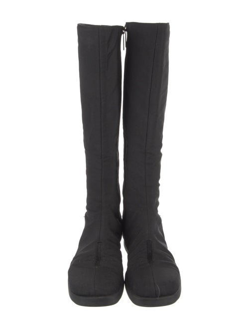 Gucci Web Accent Canvas Boots