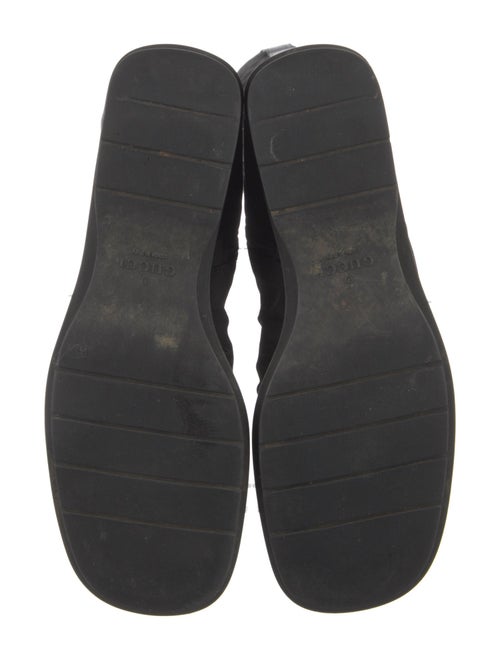 Gucci Web Accent Canvas Boots