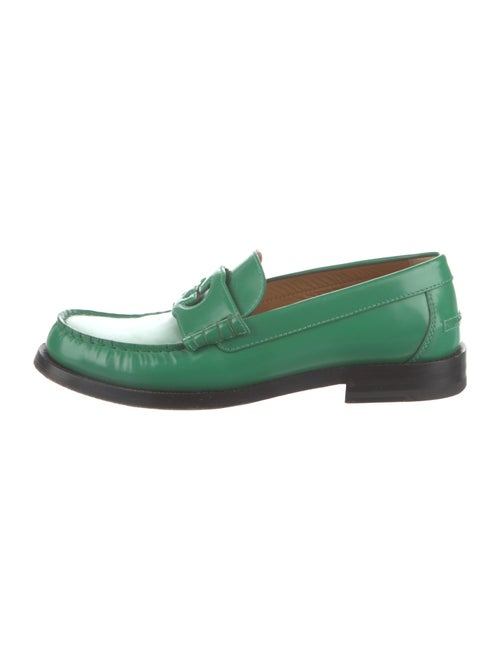 Gucci Interlocking G Logo Leather Loafers