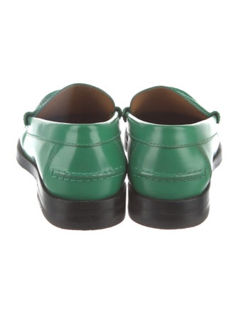 Gucci Interlocking G Logo Leather Loafers
