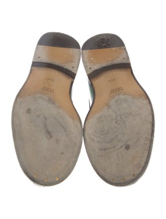 Gucci Interlocking G Logo Leather Loafers
