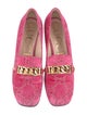 Gucci Chain-Link Accent Velvet Pumps