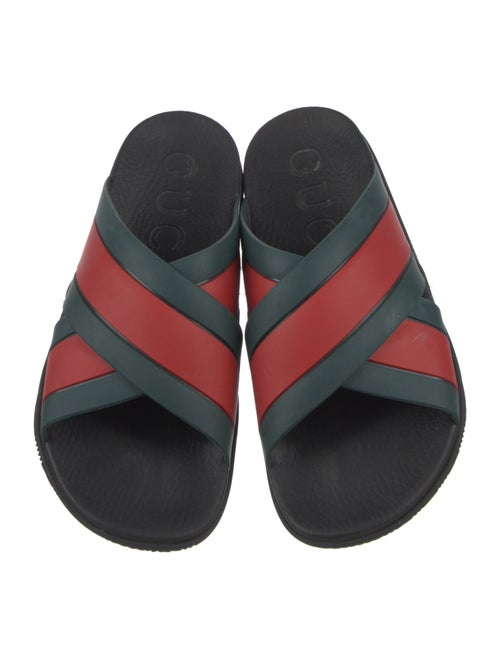 Gucci Web Accent Rubber Slides