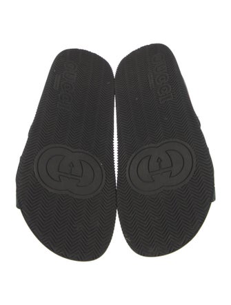 Gucci Web Accent Rubber Slides