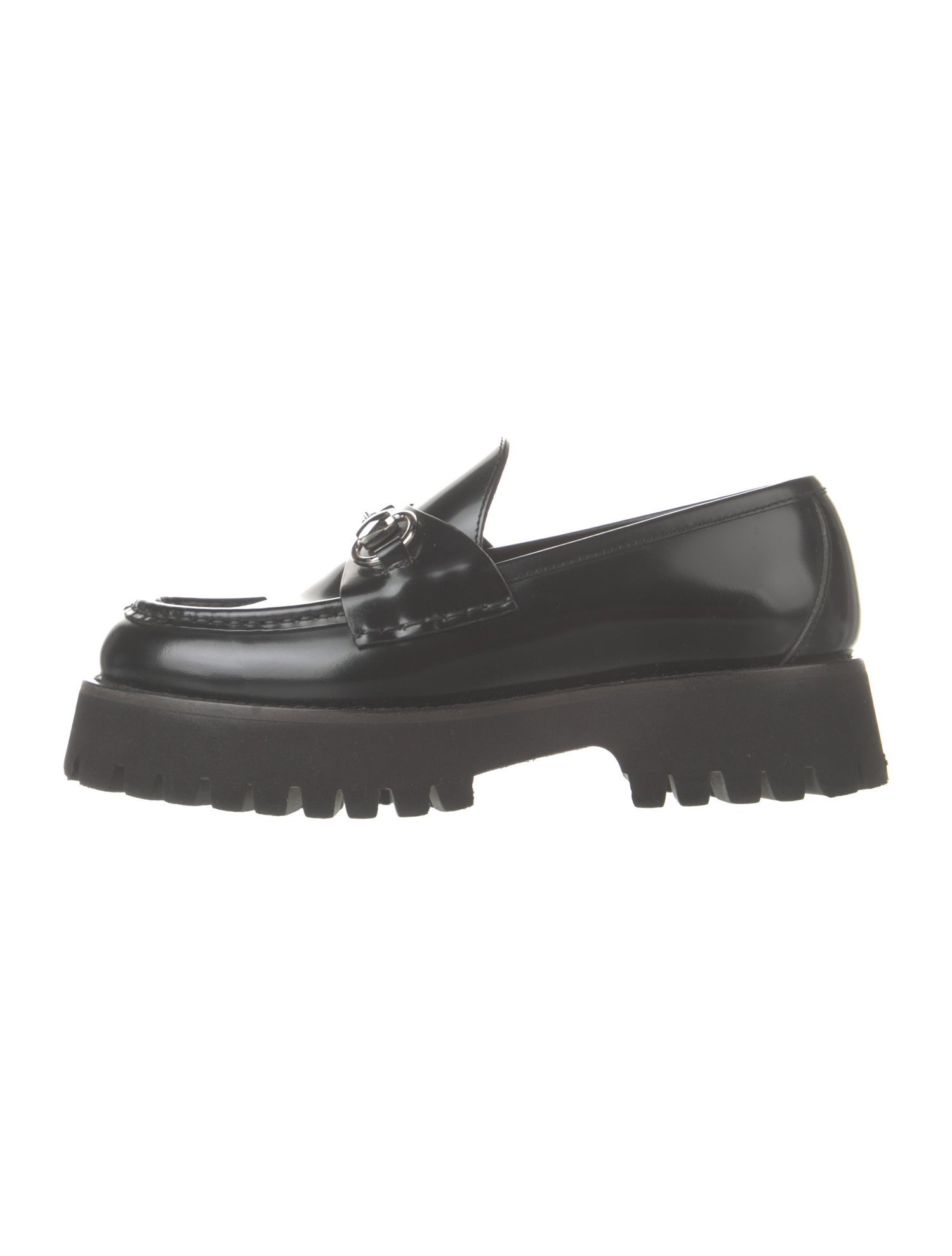 Gucci Horsebit Accent Leather Pumps