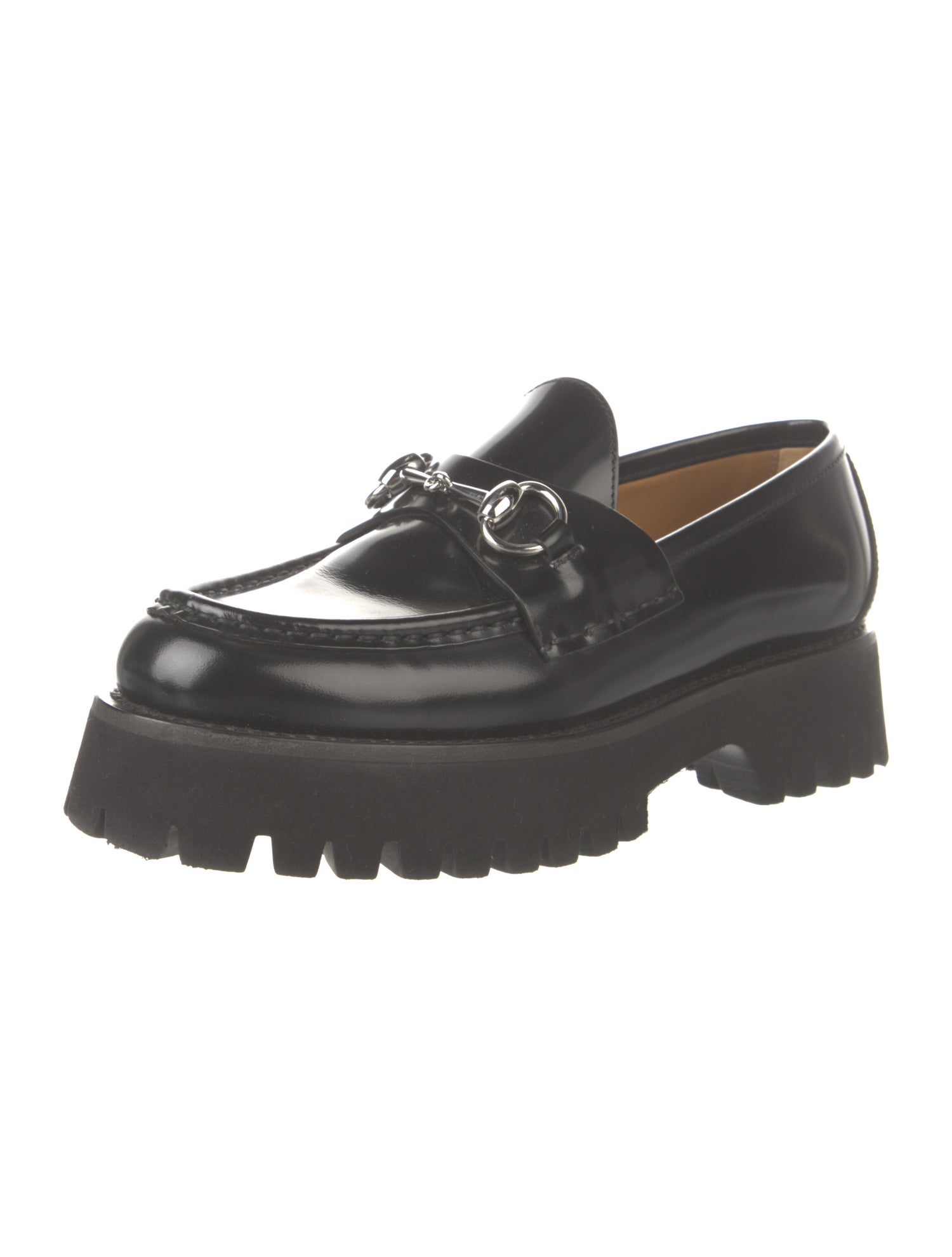 Gucci Horsebit Accent Leather Pumps
