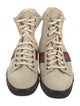 Gucci Web Accent Suede Wedge Sneakers