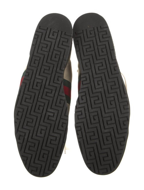 Gucci Web Accent Suede Wedge Sneakers