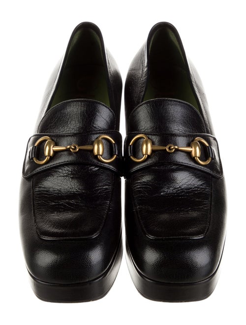 Gucci Horsebit Accent Leather Pumps