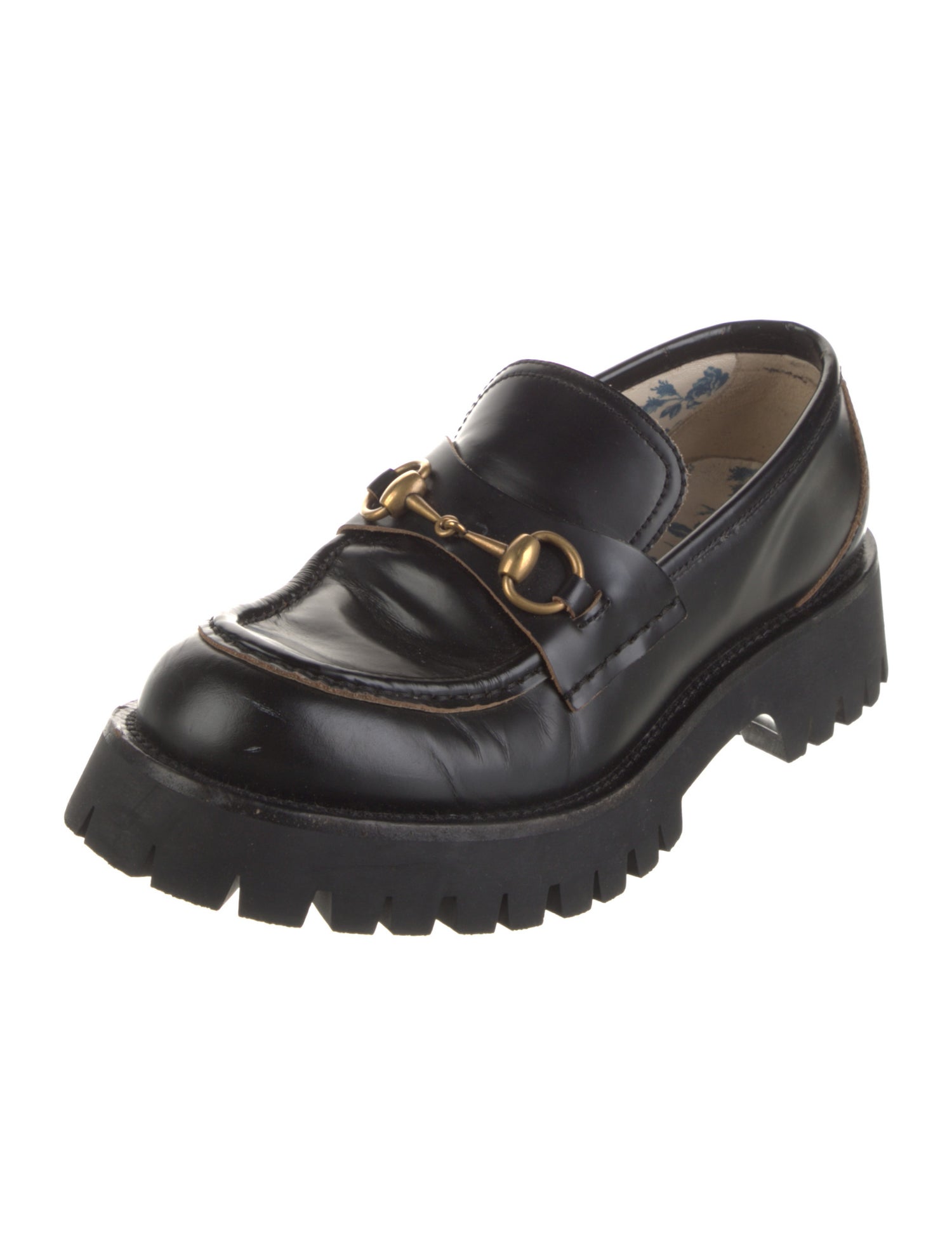 Gucci Horsebit Accent Leather Loafers