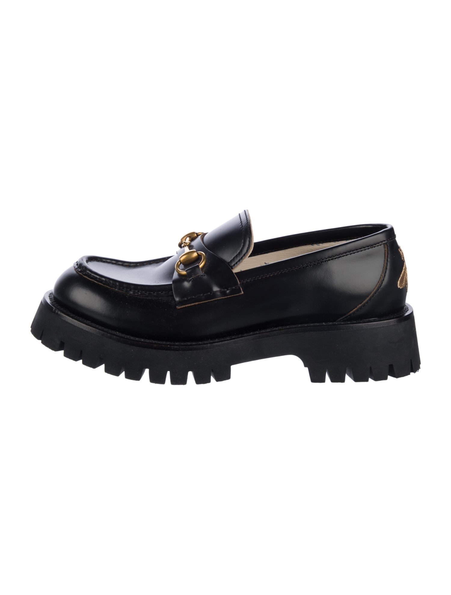 Gucci Horsebit Accent Leather Loafers