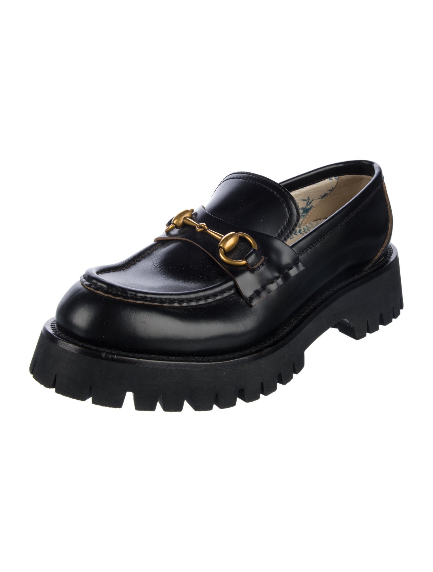 Gucci Horsebit Accent Leather Loafers