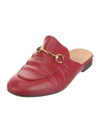 Gucci Horsebit Accent Leather Mules