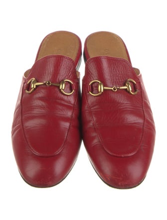 Gucci Horsebit Accent Leather Mules